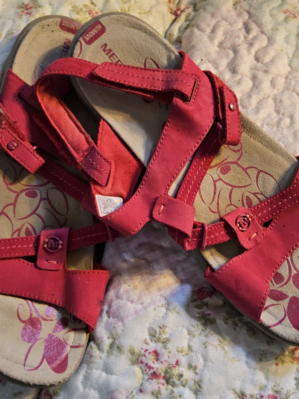 Pink Women's Strappy Comfort Sandals